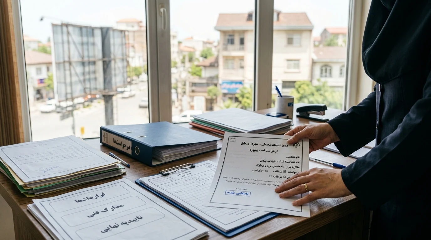 مراحل و قوانین رزرو بیلبورد در شهرداری بابل؛ از تاییدیه ارشاد تا اکران نهایی بدون واسطه