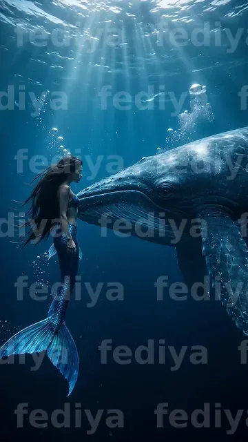 Mermaid encountering blue whale 1080p 202608102136 — ویدیو