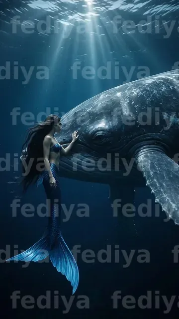 Mermaid interacting with massive… 1080p 202608102143 — ویدیو